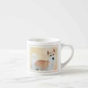 Canaan Hund Painting - Cute Original Hund Art Espressomugg