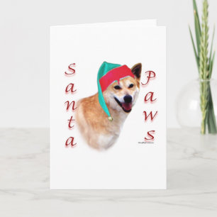Canaan Hund Santa Tassar Helgkort