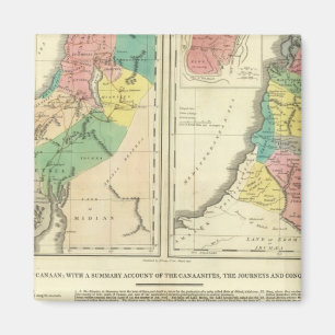 Canaan - Israel Atlas Karta Magnet
