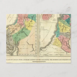 Canaan - Israel Atlas Karta Vykort