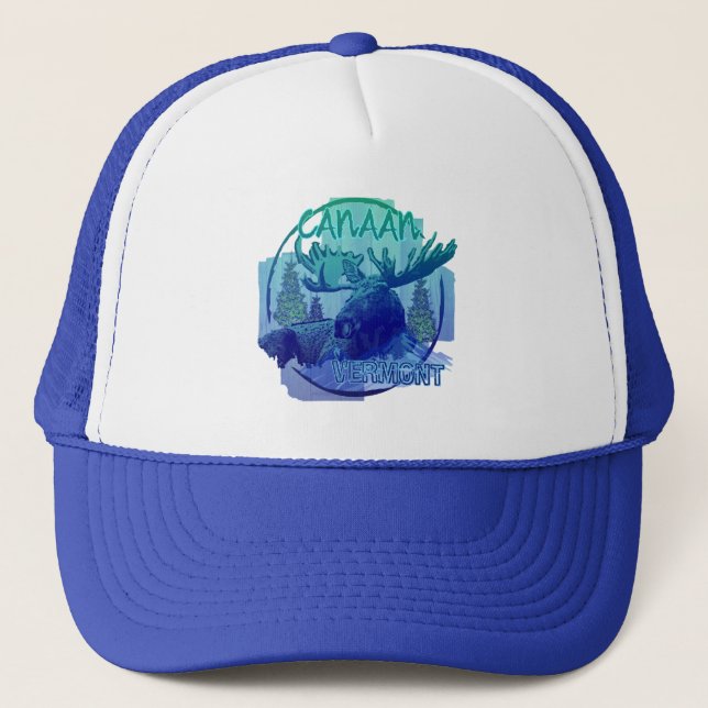 Canaan Vermont rustic moose hat Keps (Framsida)