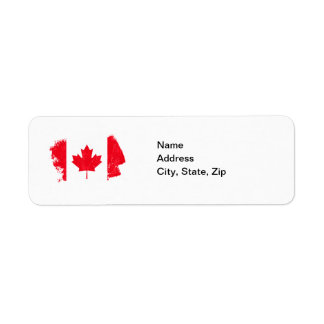 CANADA-Adressetiketter Returadress Etikett