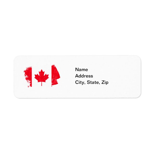 CANADA-Adressetiketter Returadress Etikett (Framsidan)