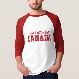 CANADA anpassningsbar textskjortor & jacka Tee