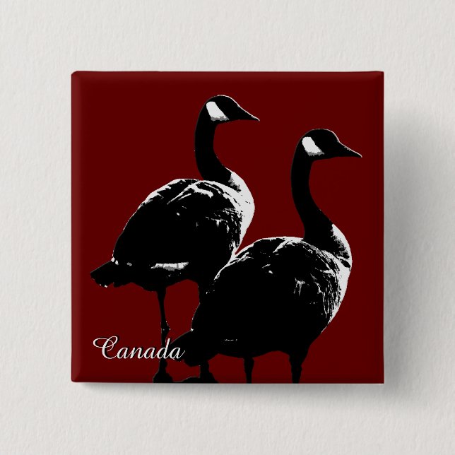 Canada Anthem Button Canada Souvenirs Canada Gift Knapp (Framsida)