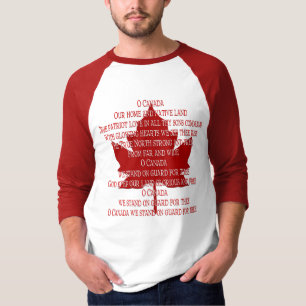 Canada Anthem Jersey Women's Souvenir Canada Shirt T