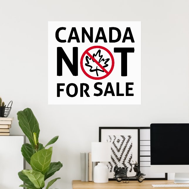 CANADA är inte för Sale Freedom Canadian Oh Poster (Hemmakontoret)