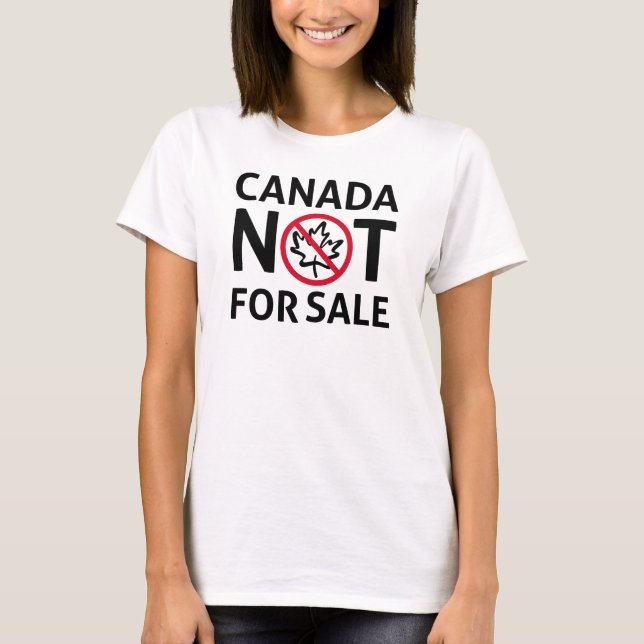CANADA är inte för Sale Freedom Canadian Oh T Shirt (Framsida)