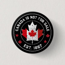 canada är inte till salu Est 1867 Canadian Flagga