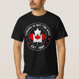 canada är inte till salu Est 1867 Canadian Flagga T Shirt