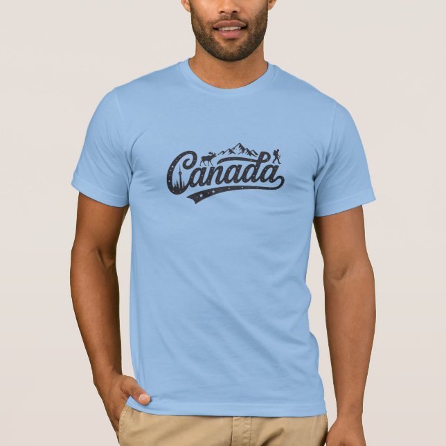 Canada Äventyr Wilderness Graphic T Shirt (Framsida)