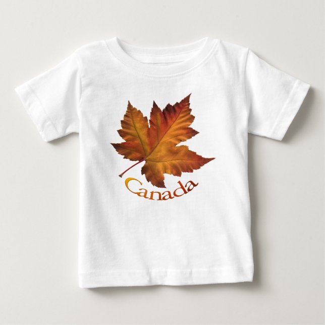 Canada Baby Shirt Persoanlized Baby Souvenir Shirt T-shirt (Framsida)