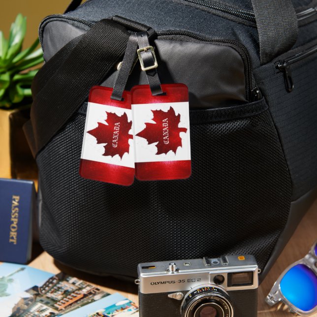 canada bagagebricka (Fram & Baksida)