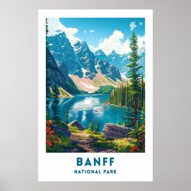 Canada Banff National Park Poster (Framsidan)