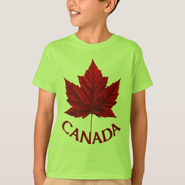 Canada Barn T-shirt Organic Canada Souvenir Shirt (Framsida)