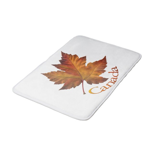 Canada Bath Mat Anpassningsbar Canada Maple Löv So Badrumsmatta (Vinklad)