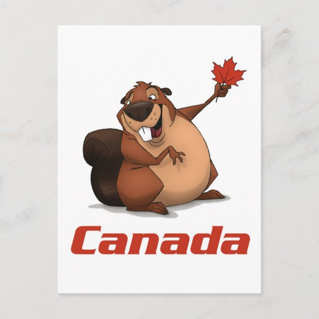 Canada Beaver-vykort Vykort (Framsida)