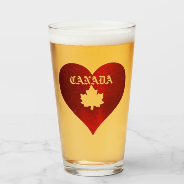 CANADA BEER GLASKOPP (Framsida fylld)