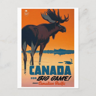 Canada big game vykort
