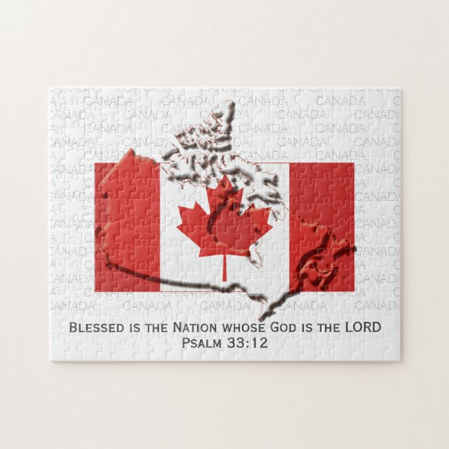 CANADA | Blad nation | CANADIAN FLAGGA Pussel (Horisontell)