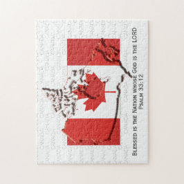 CANADA | Blad nation | CANADIAN FLAGGA Pussel