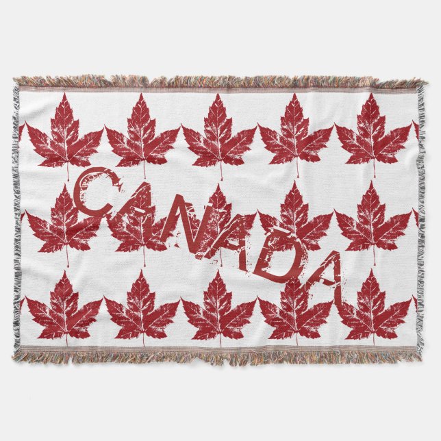 Canada Blanket Coola Canada Souvenir Throw Blanket Filt (Framsidan)