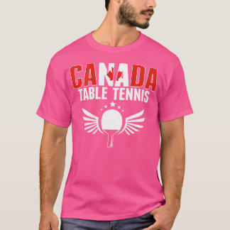 Canada Bord Tennis Älskare - Support Canadian Ping T Shirt