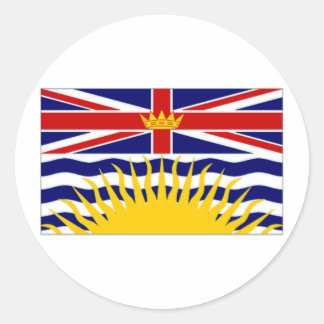 Canada British Columbia Flagga Runt Klistermärke