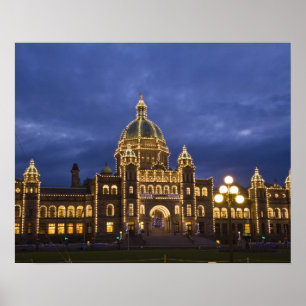 CANADA, British Columbia, Victoria. God kväll. Poster