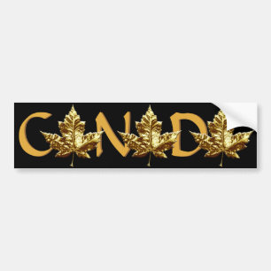 Canada Bumper Sticker Guld Maple Löv Sticker Bildekal
