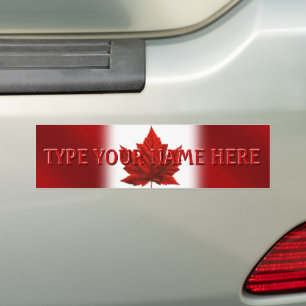 Canada Bumper Stickers Customized CN Flagga Sticke Bildekal