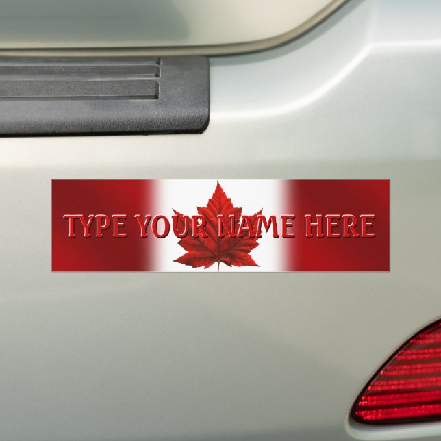 Canada Bumper Stickers Customized CN Flagga Sticke Bildekal (På Bil)