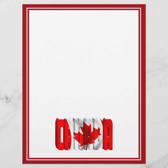 CANADA Canadian Flagga Text (Framsida)