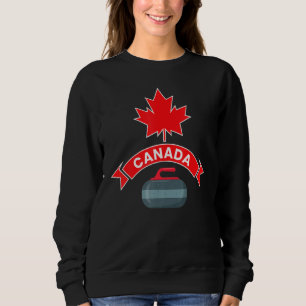 Canada Canadian Team Curling Red White Winter Spor T Shirt