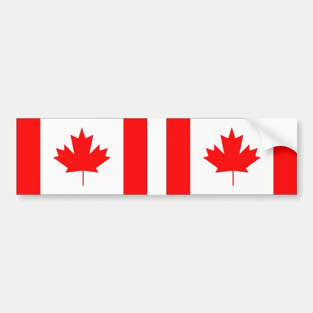 CANADA CARFLAG , Sticker Bildekal (Framsidan)
