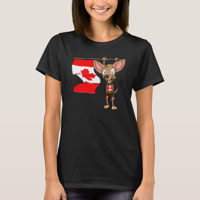 Canada Chihuahua T Shirt (Framsida)