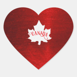 CANADA CHRISTMAS HJÄRTFORMAT KLISTERMÄRKE