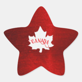 CANADA CHRISTMAS STJÄRNFORMAT KLISTERMÄRKE
