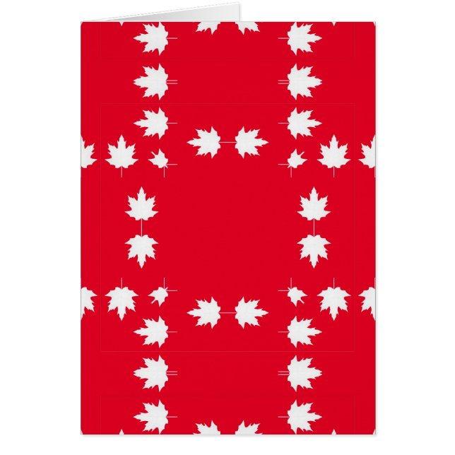 Canada dag hälsningskort (Framsidan)