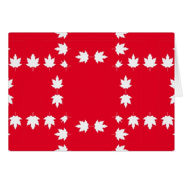 Canada dag hälsningskort (Framsidan Horizontal)