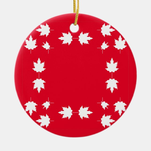 Canada dag julgransprydnad keramik (Framsidan)