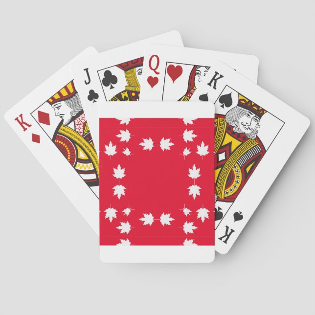 Canada dag spel kort (Baksidan)