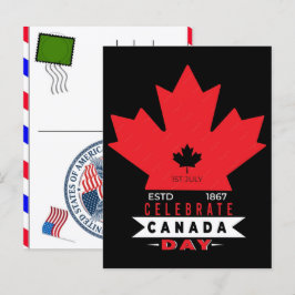 Canada-dagen & USA:s självständighetsdag 2026 fira Helg Vykort
