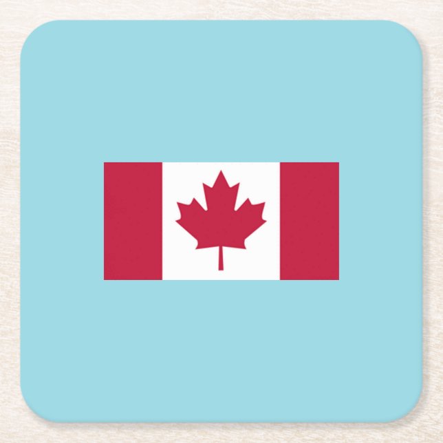 Canada-dagsfirande  underlägg papper kvadrat (Framsidan)