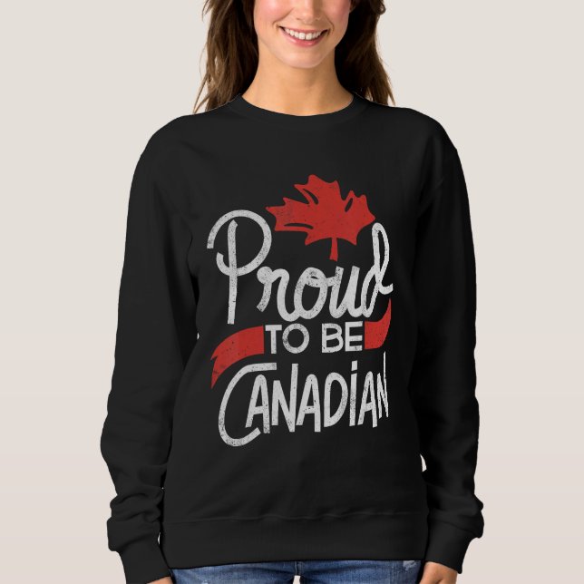 Canada Day Celebration Proud to be Canadian Maple  T Shirt (Framsida)