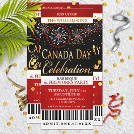 Canada Day Eldfest Firande Inbjudningar