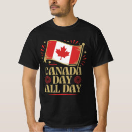 Canada Day Helgdagsdesign för T-Shirt med Patrioti