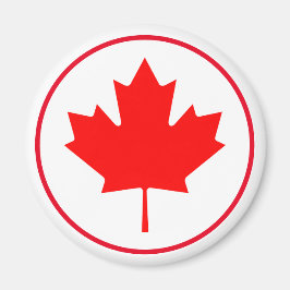 Canada Day Ljus Kanadensisk Lönnlöv Röd Vit Magnet