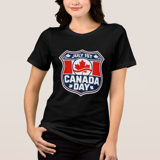 Canada Day Lönnbladströja T Shirt (Framsida)