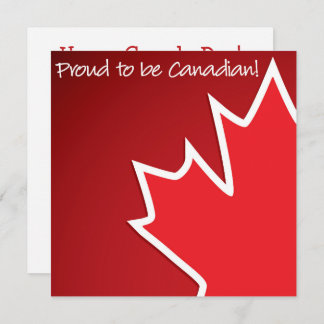 Canada Day Lönnlöv Inbjudan